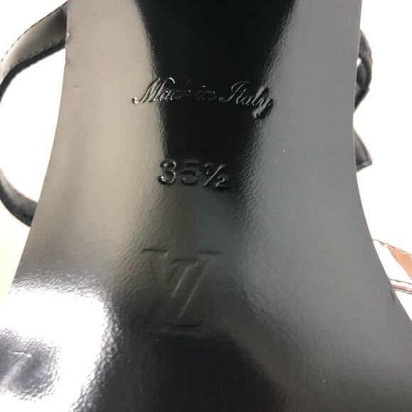 NEW Louis Vuitton Fornasetti 2021 LV Monogrammed Peplum Block Heel Sandals 35.5 - Picture 11 of 12